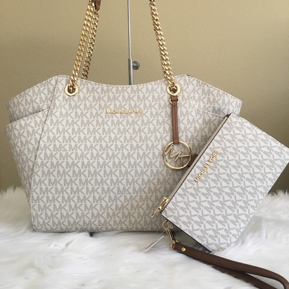 Last set✨Michael Kors LG shoulder tote&wallet - Picture 2 of 8